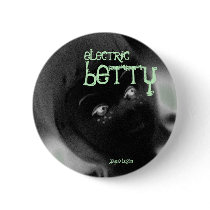 Electric Betty Brooch Pin (button), fashion fun