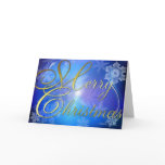 ELectric Blue Christmas Card