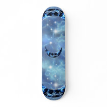 Electric Blue Upright Crescent