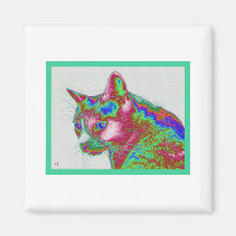 Electric Cat Fridge Magnet