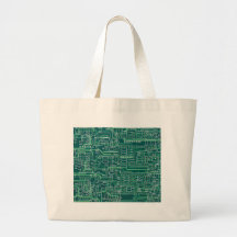 Electric circuit layout canvas bags