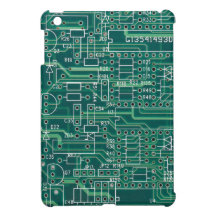 Electric circuit layout iPad mini case