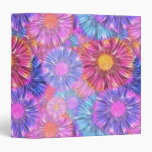 Electric Daisies 3 Ring Binder