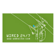 Electric Electrician Business Card