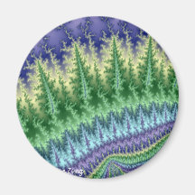 Electric-Forest Refrigerator Magnet