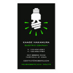 Electric "Go Green" Business Card