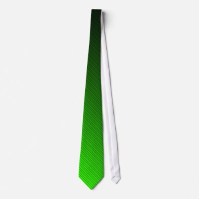 Electric Green Bevel-Stripped Neck Tie by OriginalPerspective