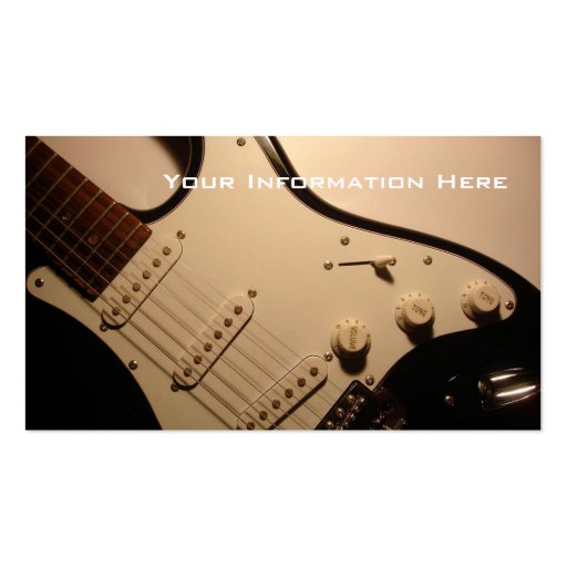 Electric Guitar Business Card