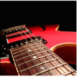 Electric Guitar Close Up - Original Red Photo Cutouts