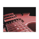 Electric Guitar Close Up Photo 6 String- Red