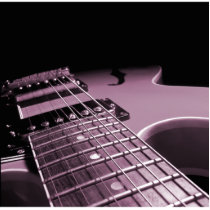 Electric Guitar Close Up -  Soft Pink