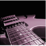 Electric Guitar Close Up -  Soft Pink photo sculptures