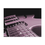 Electric Guitar Close Up -  Soft Pink
