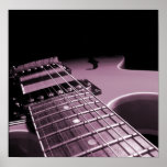 Electric Guitar Close Up -  Soft Pink