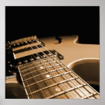 Electric Guitar Close Up - Spicy Orange