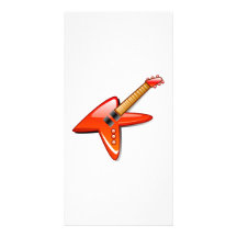 Electric Guitar Customized Photo Card