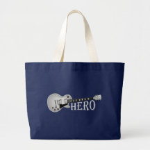 Electric Guitar Hero Tote Bags