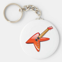 Electric Guitar Keychain