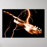 ELECTRIC GUITAR orange Posters