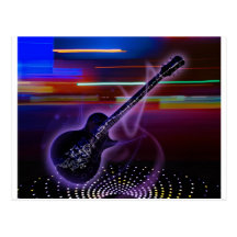 ELECTRIC GUITAR POST CARD