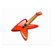 Electric Guitar Postcard