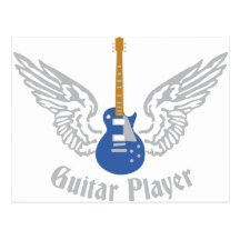 Electric guitar postkarte