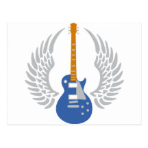 Electric guitar postkarten