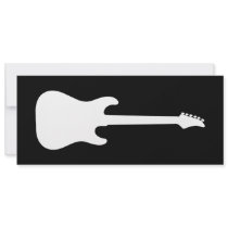 electric guitar silhouette announcement