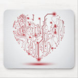 Electric Heart Mousepad