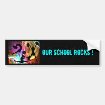 Electric Laser Show Cheerleaders Bumper Sticker