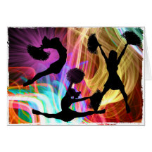 Electric Laser Show Cheerleaders Cards