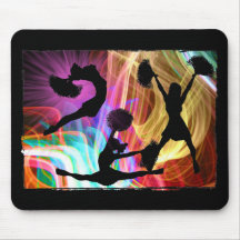 Electric Laser Show Cheerleaders Mousepad