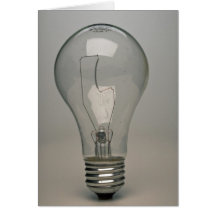 Electric Light bulb Greeting Cards