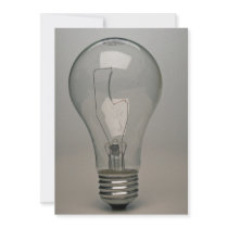 Electric Light bulb Personalized Invitations