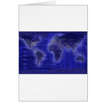electric light world map cards