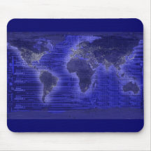 electric light world map mousepads