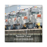 Electric "mules," Pedro Miguel Locks, Panama Canal Magnets