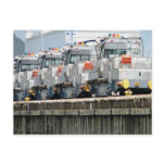 Electric "mules," Pedro Miguel Locks, Panama Canal Postcard
