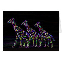 Electric Neon Giraffes