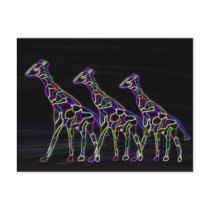 Electric Neon Giraffes