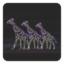 Electric Neon Giraffes