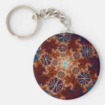 Electric Orb Fractal Key Chains