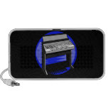 Electric Organ Blue Background Music Graphic Iphone Speaker