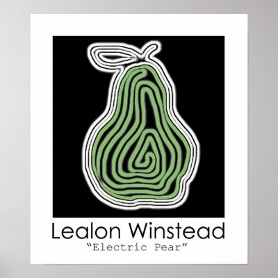 Electric Pear Poster by Lealon