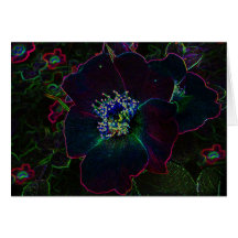 Electric Roses Greeting Card