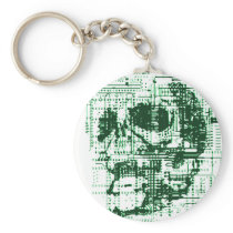 Electric Skull Keychain