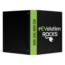 Electric Vehicles Rocks 3 Ring Binder