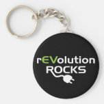 Electric Vehicles Rocks Keychain