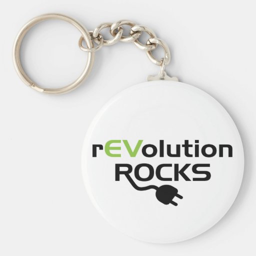 Electric Vehicles Rocks Keychain