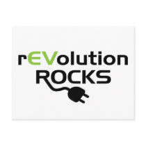 Electric Vehicles Rocks Post Cards